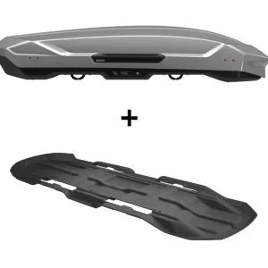 Niska cena Zestaw Thule Motion 3 XL Box dachowy Tytanowy połysk plus wykładzina