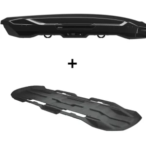 Dostępne od ręki Zestaw Thule Motion 3 XL Low Box dachowy Czarny połysk plus wykładzina
