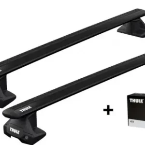 Bestseller THULE stopy EVO 7105 + belki WingBar EVO czarne + KIT dopasowujący
