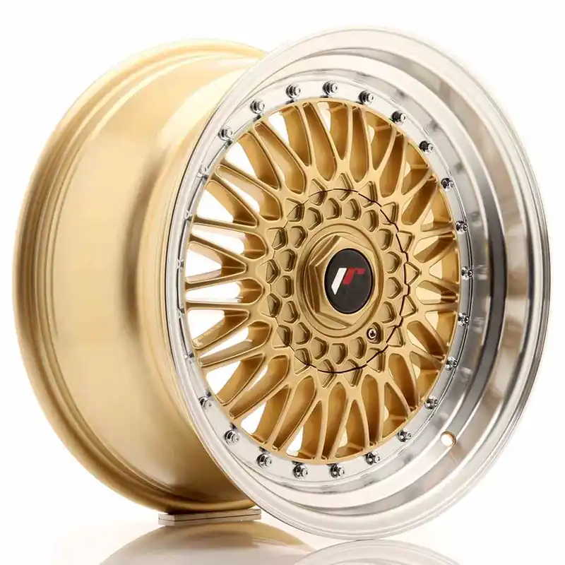 Darmowy zwrot JR Wheels JR9 17x8,5 ET20-35 BLANK Gold w/Machined Lip