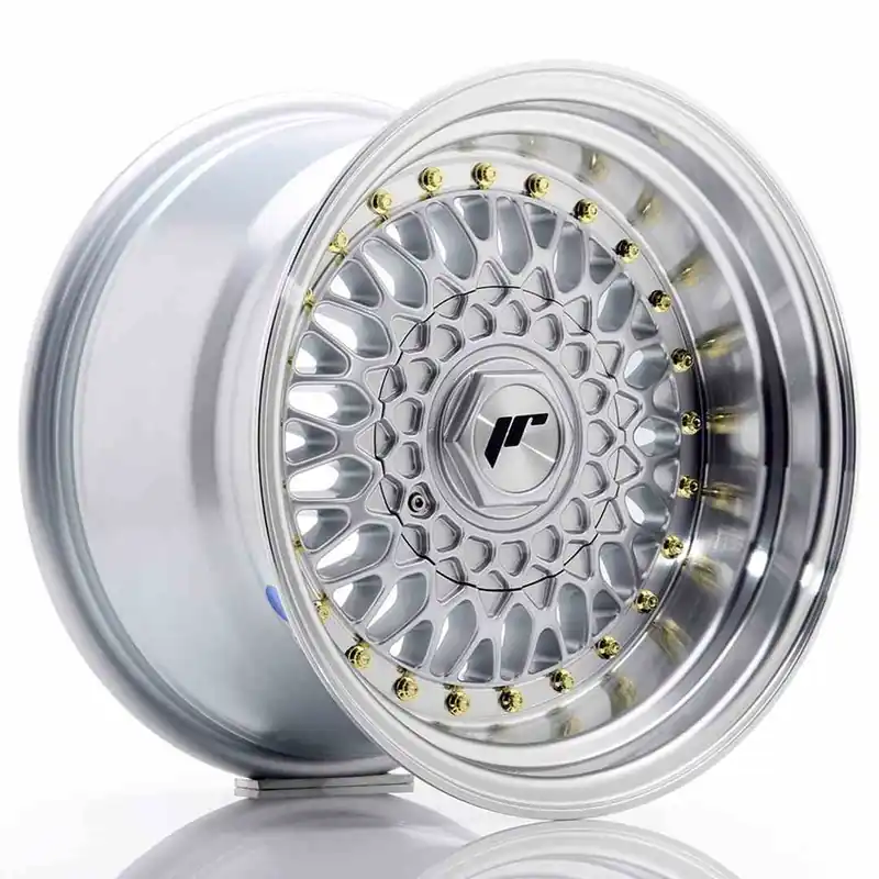 Wyprzedaż JR Wheels JR9 15x9 ET10 BLANK Silver w/Machined Lip