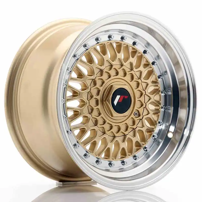 Zamów teraz JR Wheels JR9 15x8 ET15 4x100/114 Gold w/Machined Lip