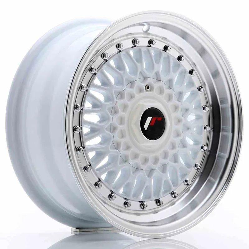 Wyjątkowa oferta JR Wheels JR9 15x7 ET20 4x100/108 White w/Machined Lip