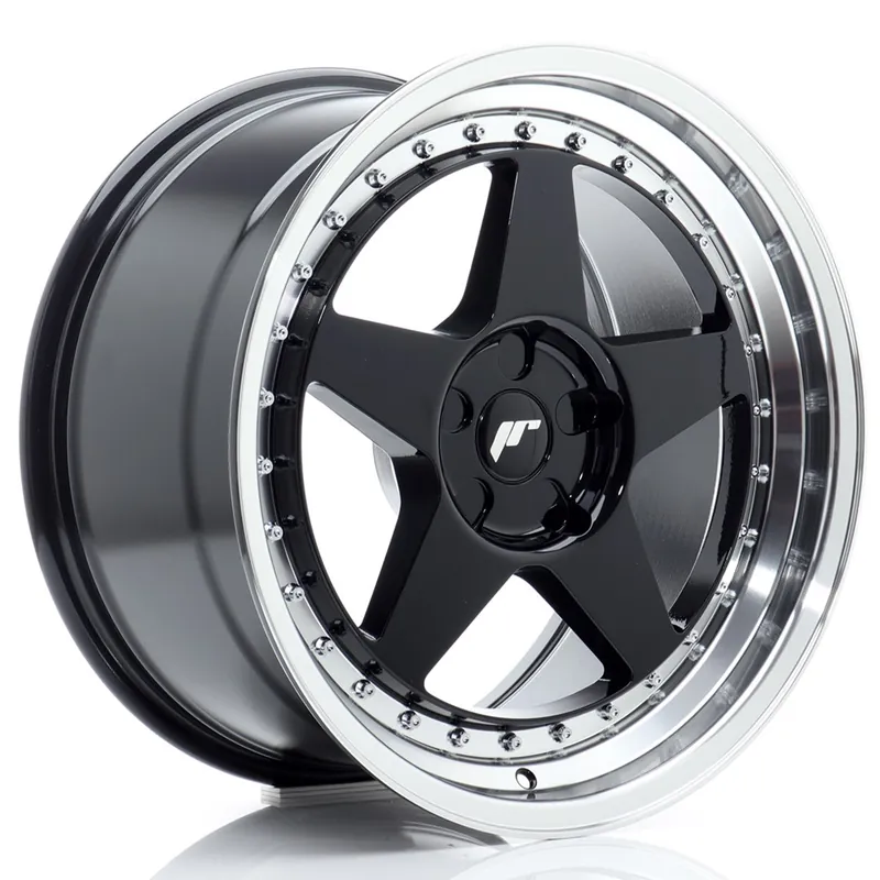 Bestseller JR Wheels JR6 18x9,5 ET20-40 5H BLANK Gloss Black w/Machined Lip