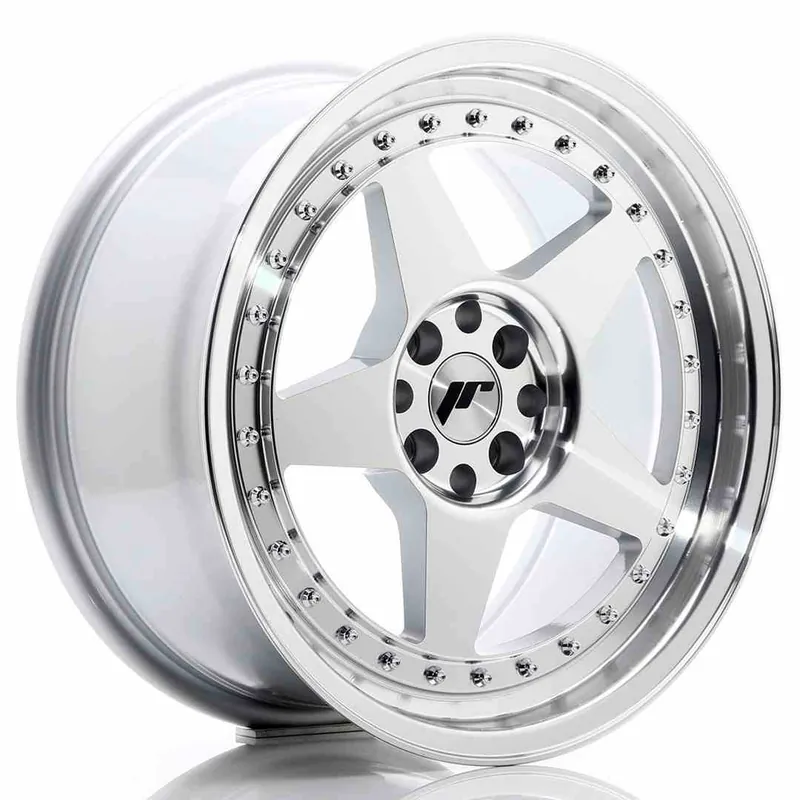 Taniej JR Wheels JR6 17x8 ET35 4x100/114 Silver Machined Face