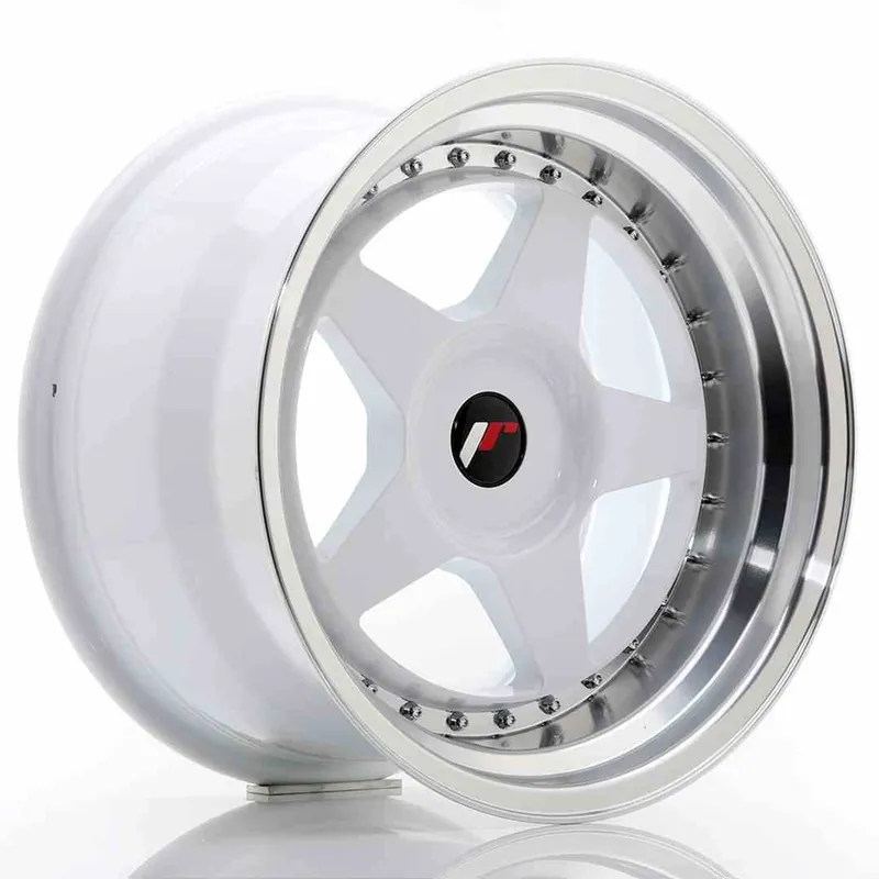 Wyprzedaż JR Wheels JR6 17x10 ET20 BLANK White w/Machined Lip