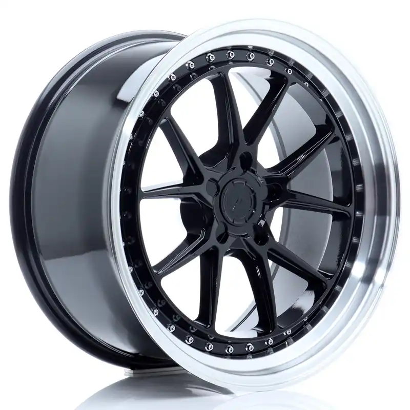 Zniżka JR Wheels JR39 19x9,5 ET15-35 5H BLANK Glossy Black w/Machined Lip