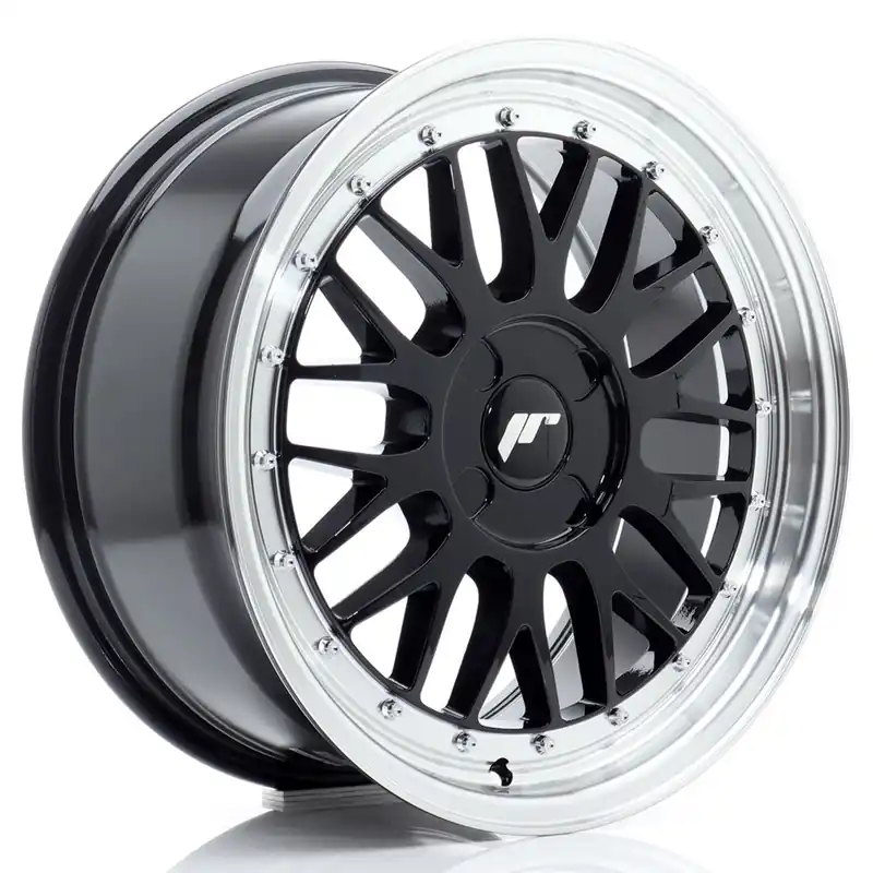 Wysoka jakość JR Wheels JR23 17x8 ET20-45 4H BLANK Gloss Black w/Machined Lip