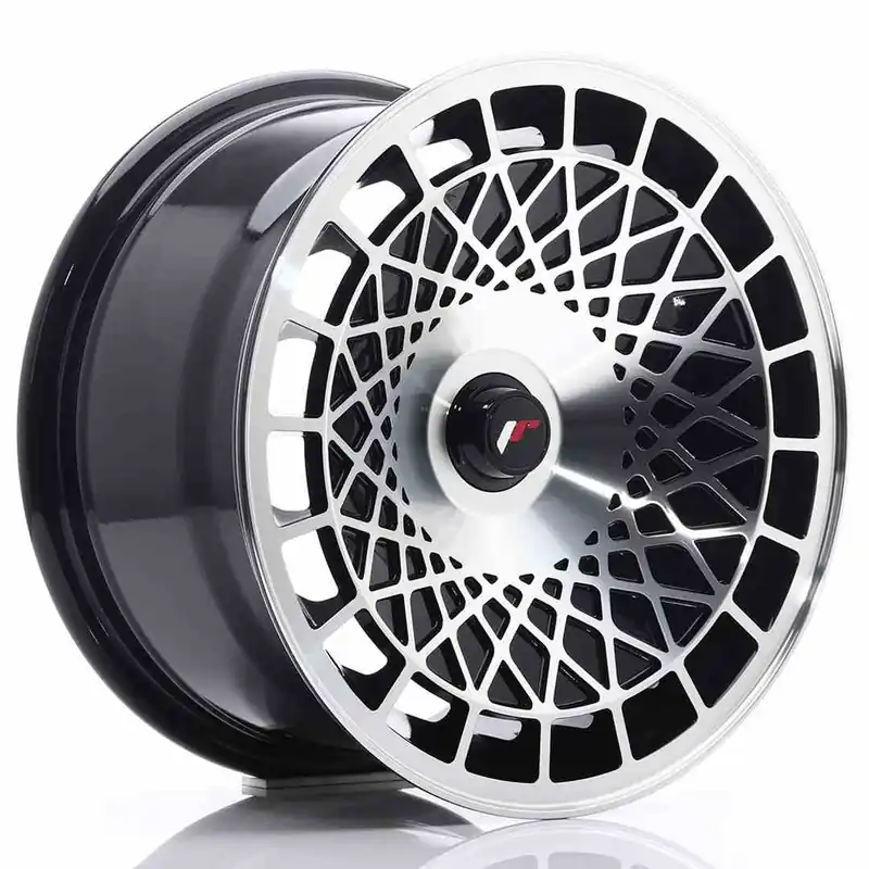 Cena promocyjna JR Wheels JR14 15x8 ET20-25 Blank Gloss Black Machined Face