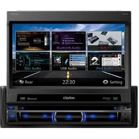 Zniżka Clarion NZ-502E 1-DIN 7" CD+DVD+USB+BT PARROT