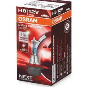 Popularny Żarówka OSRAM Night Breaker Laser +150% H8 12V 35W (1 szt.)
