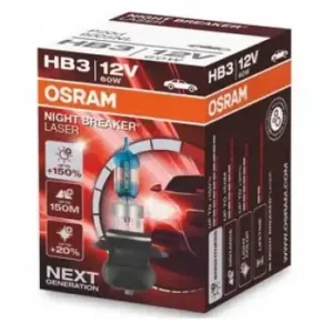 Żarówka OSRAM Night Breaker Laser +150% HB3 12V 60W (1 szt.) Zamów dziś