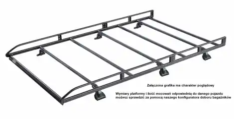 Cena promocyjna Cruz platforma bagażowa Evo Rack 210x140 z mocowaniami do dachu 909-300