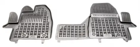 Zniżka Dywaniki Gumowe Ford Tourneo custom wersja Titanium 1 rząd z manualną skrzynią biegów (2018-), korytka, REZAW-PLAST