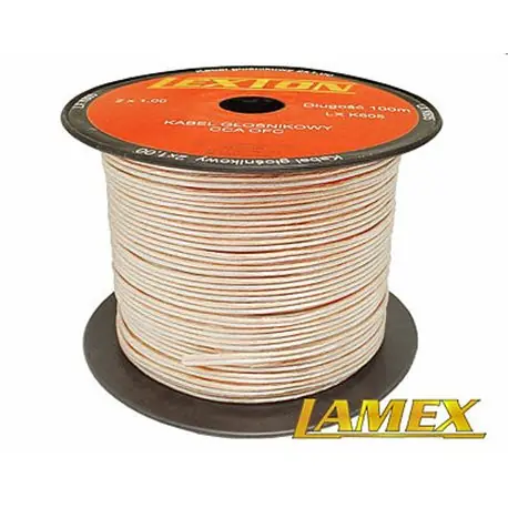 Zniżka Kabel głośnikowy 2x1,00MM PRZEŹROCZYSTY CCA/OFC (1mb)