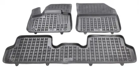 Tani Dywaniki Gumowe Citroen DS7 CROSSBACK wersja z płaską podł. (2018-), korytka, REZAW-PLAST