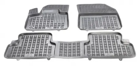 Dywaniki Gumowe Citroen DS7 CROSSBACK wersja z tunelem (2018-), korytka, REZAW-PLAST Łatwy zwrot