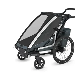 Darmowy zwrot Thule Chariot Cross 2 pojedyncza Dark Slate przyczepka rowerowa