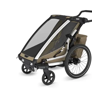 Zniżka Thule Chariot Cross 2 pojedyncza Khaki przyczepka rowerowa