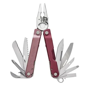 Wybór klientów Leatherman REBAR Heathered Cranberry Multitool 17 narzędzi