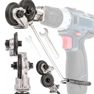 Ostatnie sztuki Adapter do cięcia blachy na wiertarkę przystawka nożyce 1,5 mm FALON-TECH