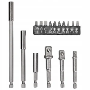 Wysoka jakość Adaptery redukcje na nasadki do wkrętarki bity przedłużki 16 el FALON-TECH