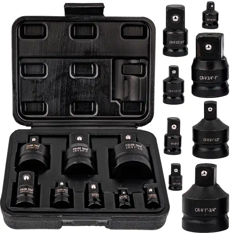 Hit sprzedaży Adaptery redukcje redukcja zestaw 8 szt. 1/4" 3/8" 1/2" 3/4" SILVER