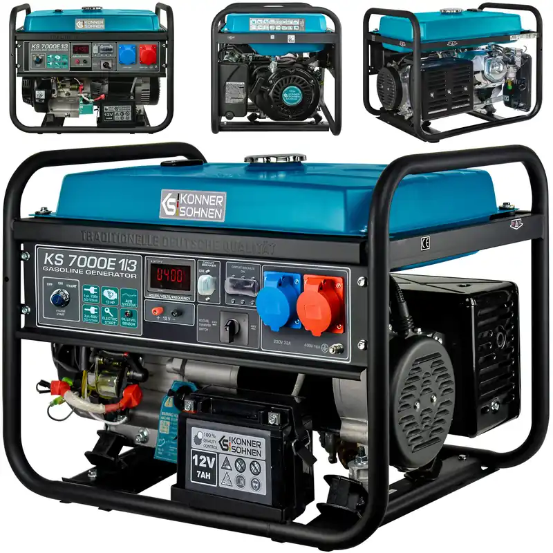 Agregat generator prądu benzynowy KS 7000E 1/3 Könner & Söhnen KS Tylko dziś