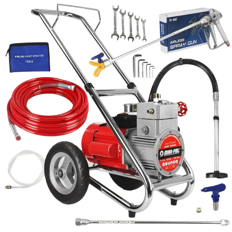 Agregat malarski do malowania Membranowy Hydrodynamiczny 225 bar MAR-POL Bezpieczna płatność