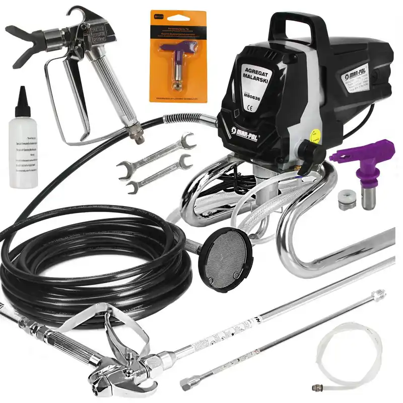 Agregat malarski do malowania Tłoczkowy Hydrodynamiczny 210 bar MAR-POL Super okazja
