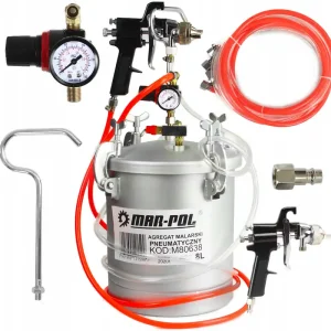 Ograniczona ilość Agregat malarski pistolet lakierniczy 8 litrów MAR-POL