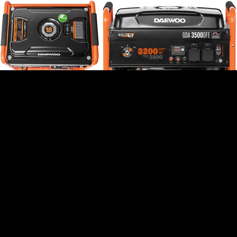 Najlepsza cena Agregat prądotwórczy gaz benzyna generator prądu 230V GDA3500DFE AVR DAEWOO