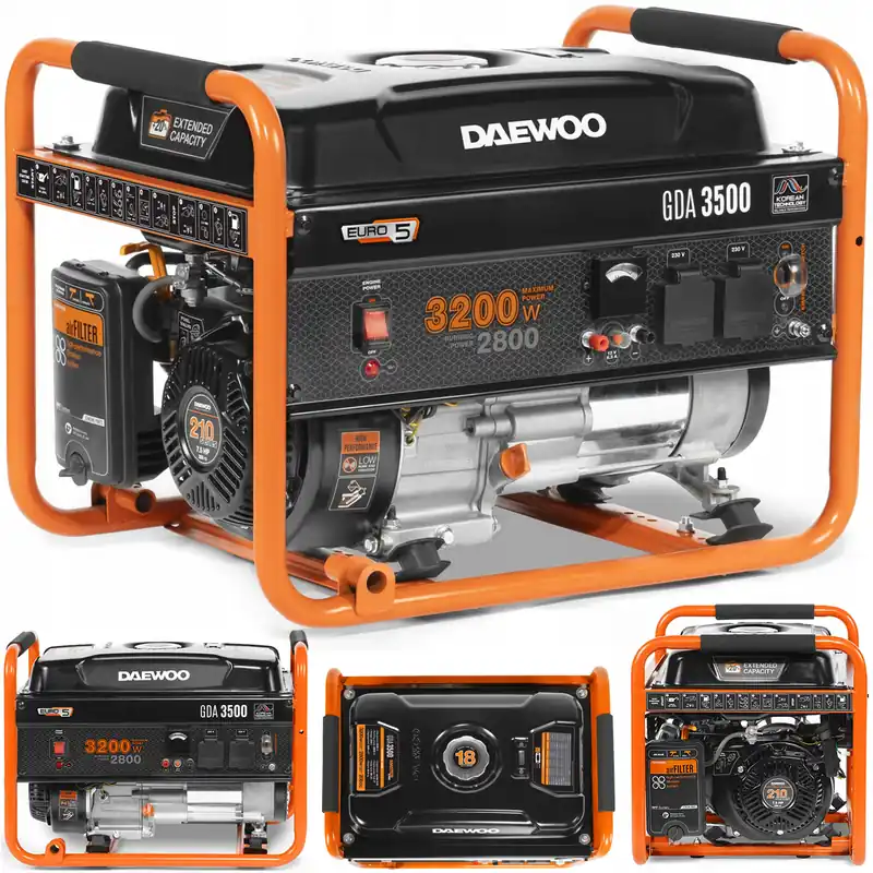 Ostatnia szansa Agregat prądotwórczy generator prądu 230V GDA3500 7,5KM AVR DAEWOO