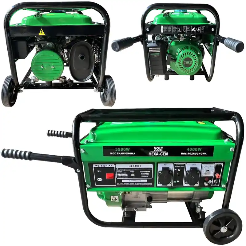 Agregat prądotwórczy generator prądu na kołach hex gen 4000w 7KM VOLT POLSKA Ostatnia szansa