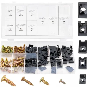 Akcesoria uniwersalne podkładki do karoserii wkręty zestaw mix etui 170 szt GEKO Kup teraz