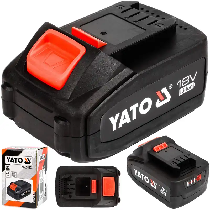 Akumulator 18V LI-ION 6,0Ah bateria do elektronarzędzi system ładowarka YATO Wybór klientów