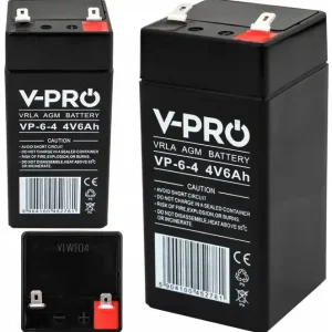 Akumulator bateria agm 4V 6Ah kasy fiskalne wagi 47x47x101mm VOLT POLSKA Hit cenowy