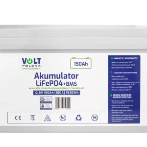 Akumulator LiFePo4 150Ah 100A 12V BMS VOLT POLSKA Ostatnie sztuki