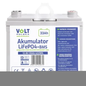 Akumulator LiFePo4 33Ah 30A 12V BMS VOLT POLSKA Wybór klientów