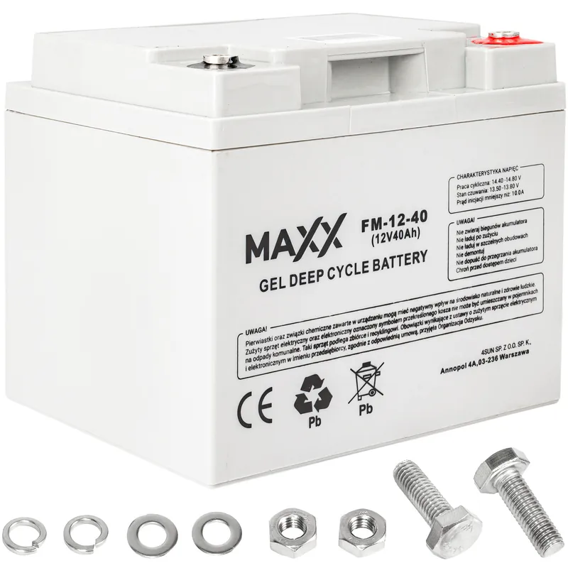 Wybór klientów Akumulator żelowy DEEP CYCLE MAXX 40Ah 12V