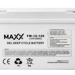 Szybka dostawa Akumulator żelowy typu DEEP CYCLE MAXX 120ah 12V 4SUN