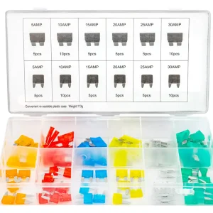 Tylko dziś Bezpieczniki samochodowe płytkowe szczypce zestaw dużemini 5-30A 80szt FORSAGE