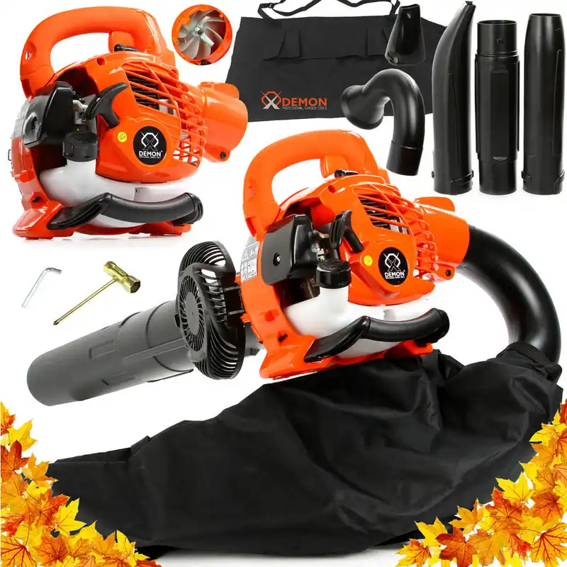 Bezpieczne zakupy Dmuchawa (odkurzacz) spalinowa do liści 3w1 DEMON