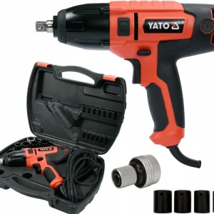 Nowy Elektryczny klucz udarowy 450Nm 450w 1/2" + nasadki 17-22 mm YT-82020 YATO