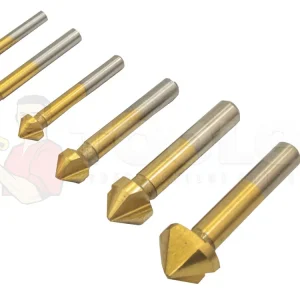 Frezy trzpieniowe HSS pogłębiacz stożkowy do metalu 6elem Złote SILVER Obniżka ceny