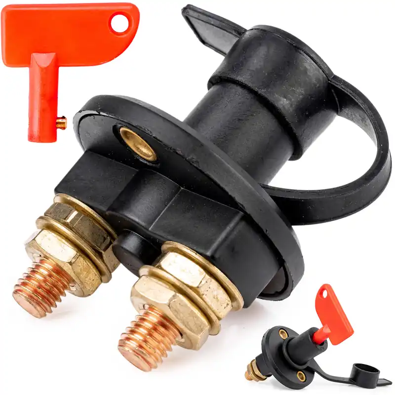 Bezpieczne zakupy Główny wyłącznik prądu rygiel hebel odłącznik akumulatora 12V 24V 300A FALON-TECH