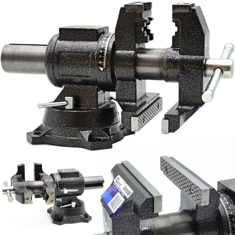 Darmowa dostawa Imadło ślusarskie obrotowe hartowane 125mm 360 stopni GEKO
