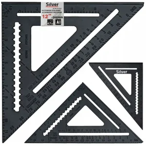 Do wyczerpania zapasów Kątownik stolarski ciesielski aluminiowy 300 mm SILVER