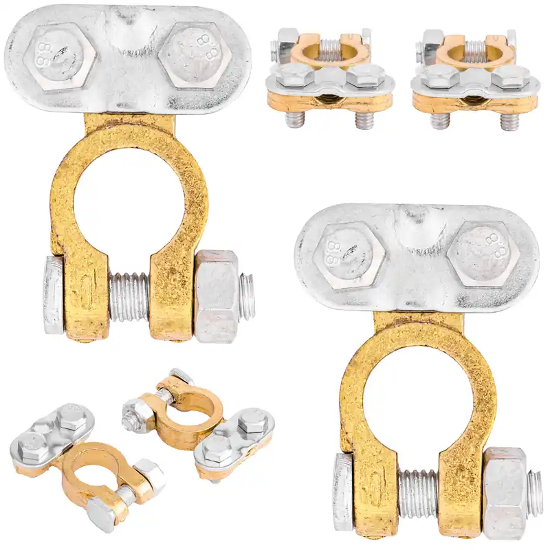 Bezpieczne zakupy Klemy akumulatora samozaciskowe600A mosiężne FALON-TECH