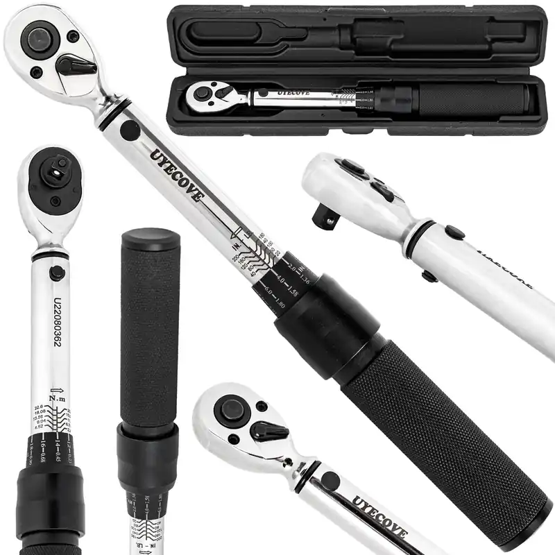 Ekspresowa dostawa Klucz dynamometryczny 1/4" 245mm 2,26-22,6Nm dwustronny UYECOVE TRADE HOUSE